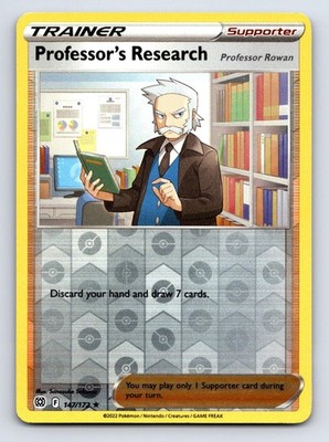 Professor's Research 147/172 Holo Rare Brilliant Stars Pokemon Reverse Holo NM