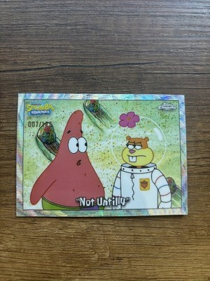 2025 Topps Chrome SpongeBob 25th Anniversary  Not Until 4  Wave Refactor /175