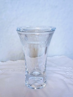 PartyLite Clarity 5'' Taper Tealight Holder P9222 Etched Glass NIB with Bonus