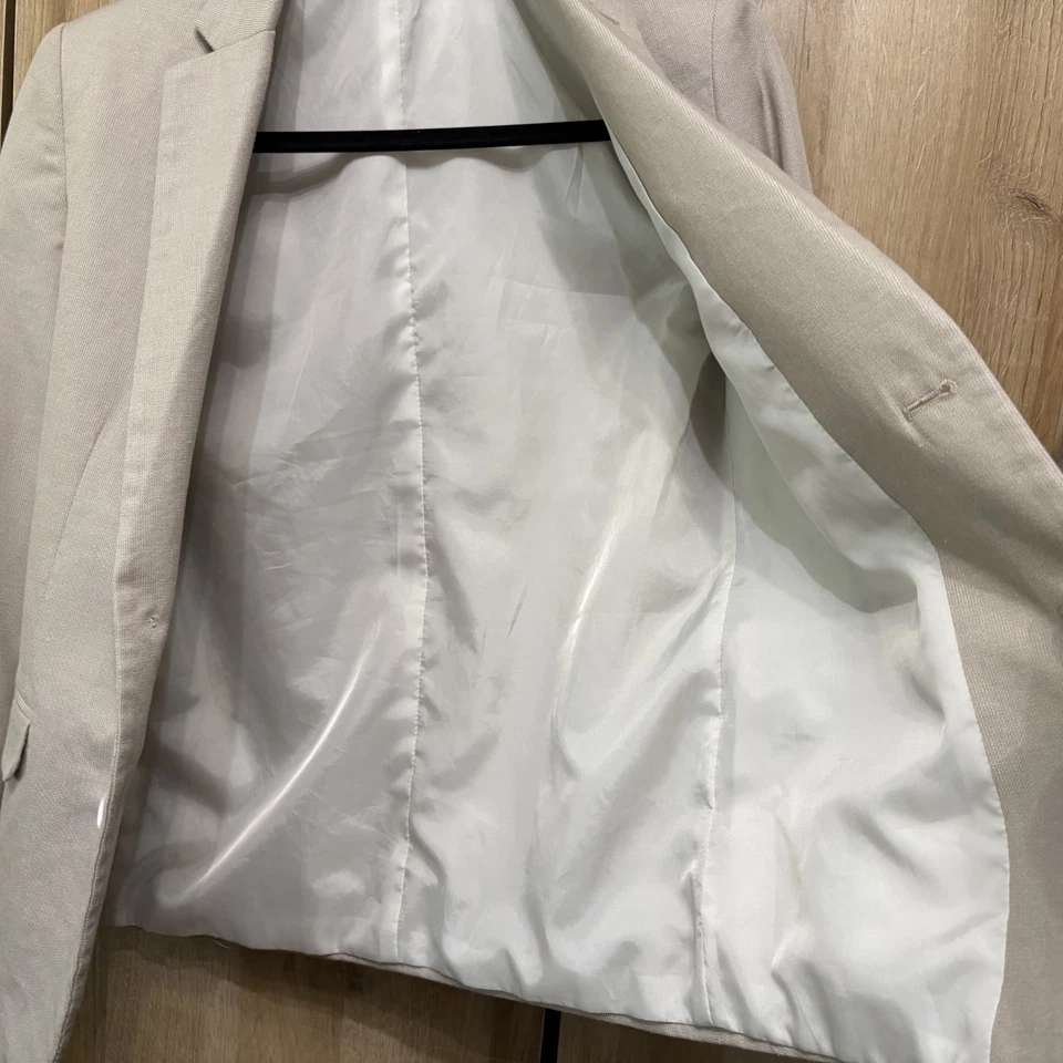 Для мальчиков желтовато-коричневый блейзер спортивное пальто размер 14 - Изображение 3 из 4