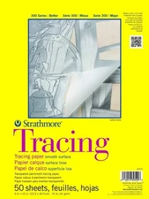 Artist-Grade 300 Series Tracing Paper Pad - 9x12, 50 Sheets for All Levels