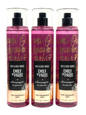 3 BATH  BODY WORKS CHAMPAGNE IN PARIS EMILY IN PARIS FINE FRAGRANCE MIST 8 OZ