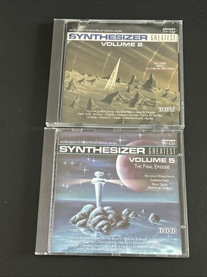 Synthesizer Greatest Volume 2 & Volume 5. 2 Cd Lot. 1990/1991 Arcade Tv Cd