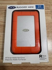 LaCie Rugged Mini 2TB USB 3.0 Portable External Hard Drive (NEW SEALED)