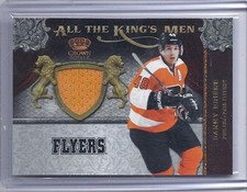 2011-12  CROWN ROYALE DANIEL BRIERE ALL THE KING'S MEN MATERIALS #13 FLYERS