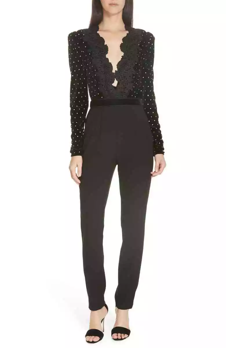 Lace pant cheap jumpsuit