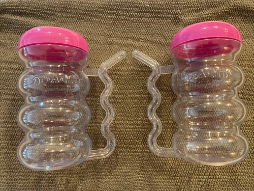 Sip-A-Mug, 14 oz Straw Handle Cups! 2 Pack! Arrow Plastics BPA Free