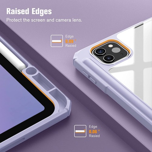 Funda trasera híbrida delgada para iPad Pro 12,9 pulgadas (5ta/4ta/3a generación) a prueba de golpes - Imagen 8 de 26