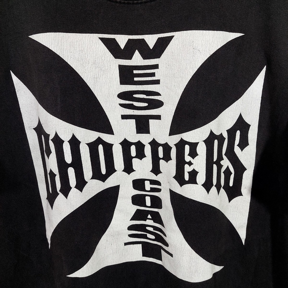 Vintage Y2K West Coast Choppers T-shirt 90s Big Logo Double Sided