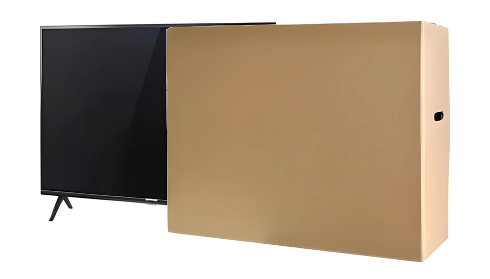 👉32 Inch TV Cardboard Moving Box Strong Double Wall Ideal For Mirrors ...