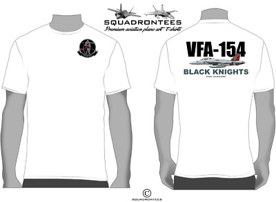 VFA-154 Black Knights F/A-18F Squadron T-Shirt D1 - USN Licensed Product