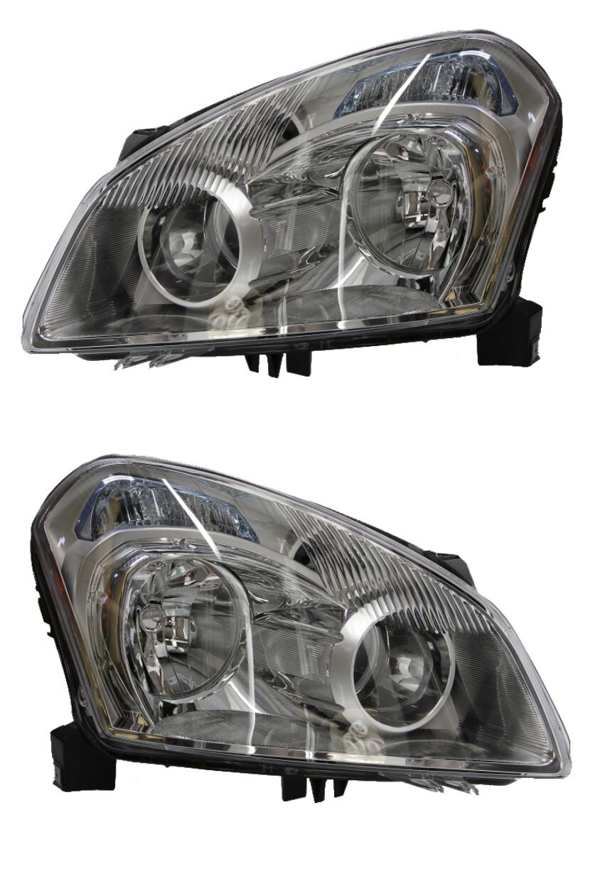 Phare Avant Gauche + Droit Nissan Qashqai I J10 Électrique 2007 2008 2009 2010 2011 2012 2013