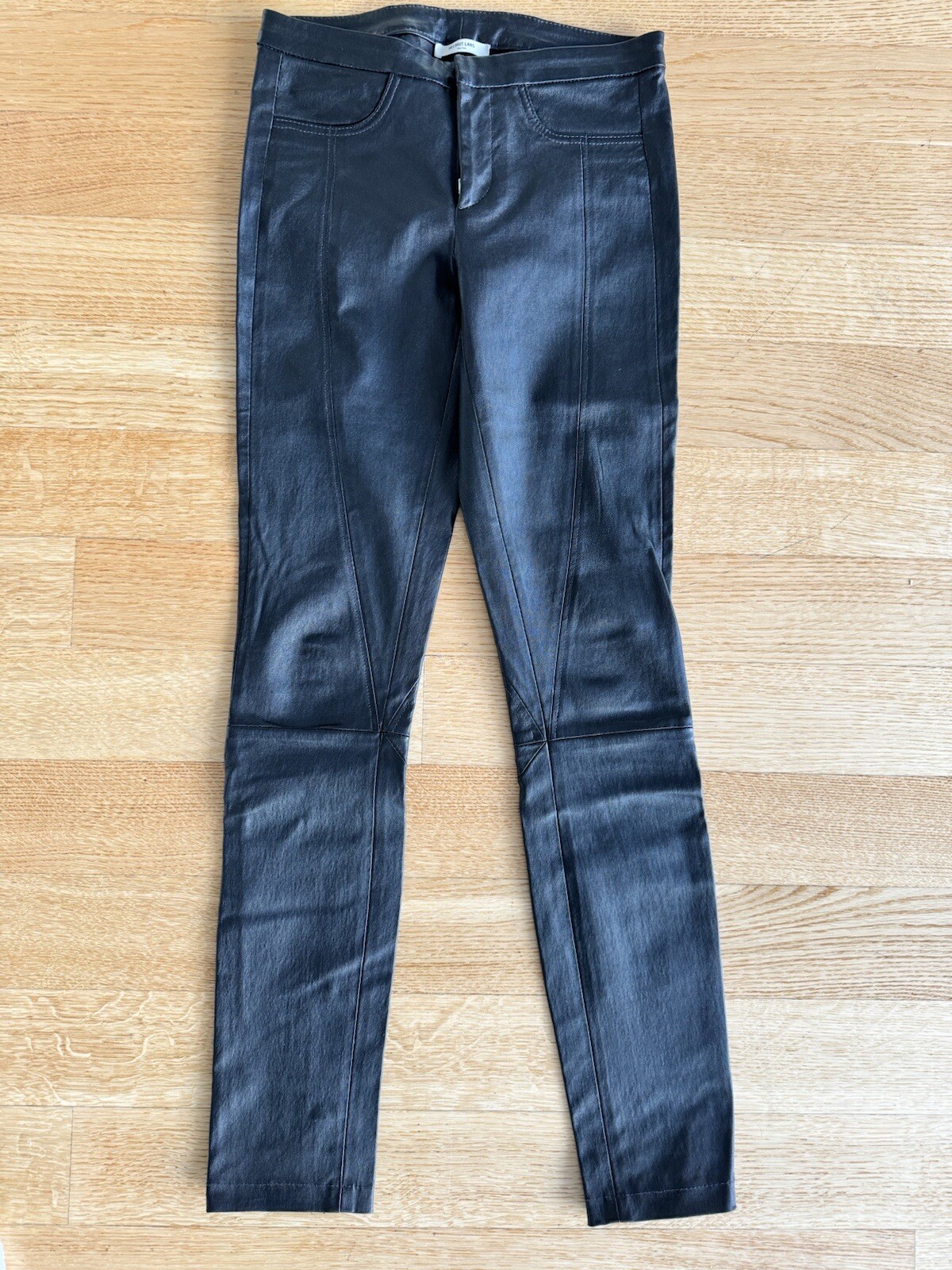 FILA helmut pantaloni leggings lunghi in pelle con zip 26 The Row montatura Celine