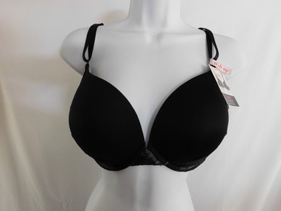 Maidenform Bra Women's Everyday Push-Up Crossway Black Bra Size 40D