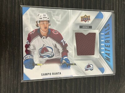 21/22 UPPER DECK SAMPO RANTA UD ROOKIE MATERIALS GAME JERSEY SP