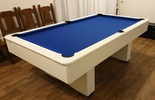 Billardtisch Pool DINO CLUB 7 ft schwarz, weiß-matt Tuchfarbe frei wählbar