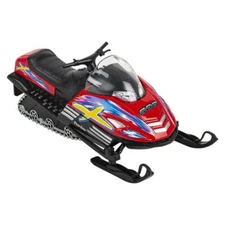 RI Novelty - Pull Back Die-Cast Vehicle - TURBO SNOWMOBILE (Red)(5 inch) - New