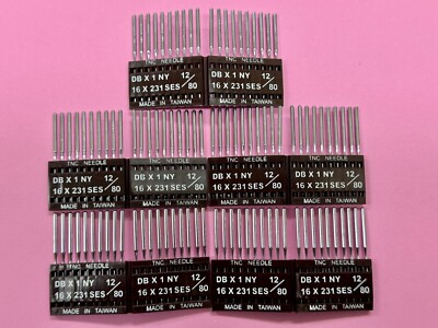 100x TNC Industrial Needles DBx1, (for straight stitch machine) Size: 12/80