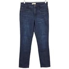 J. Jill Women's Smooth Fit Slim Ankle Denim Jeans Blue Size 6