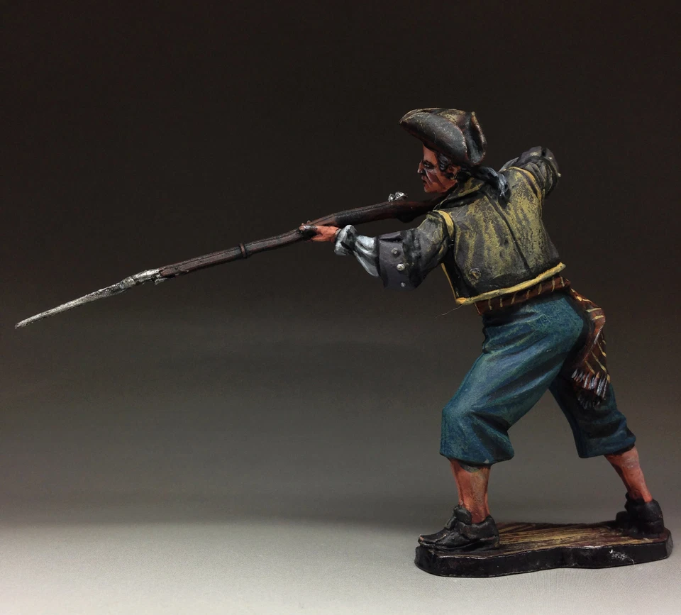 Brinquedo de estanho soldados pirata 54 rmm estatueta escultura de metal pintada à mão EM ESTOQUE - Imagem 3 de 4