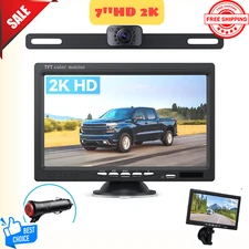 7'' Backup Camera and Monitor Kit System Back Parking Night Vision Truck RV IP69