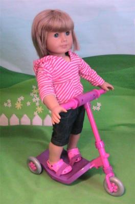 My Life Three wheel scooter for18 inch Dolls