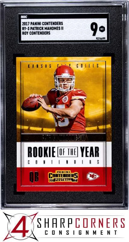 Patrick Mahomes trading card
