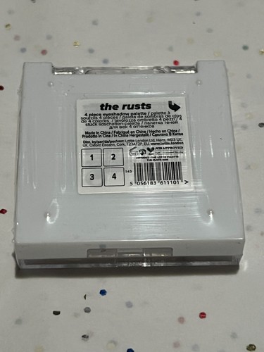 LOTTIE LONDON Eyeshadow Quad The Rusts 3.6 g 0.12oz NEW & Sealed Shimmer & Matte - Picture 4 of 7