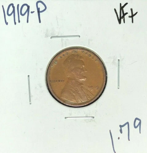 1919-P LINCOLN WHEAT CENT ~ VF+ ~NICE COIN~