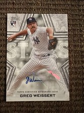 Greg Weissert 2023 TOPPS SERIES 2 BASEBALL STARS ROOKIE AUTO #BSA-GW YANKEES