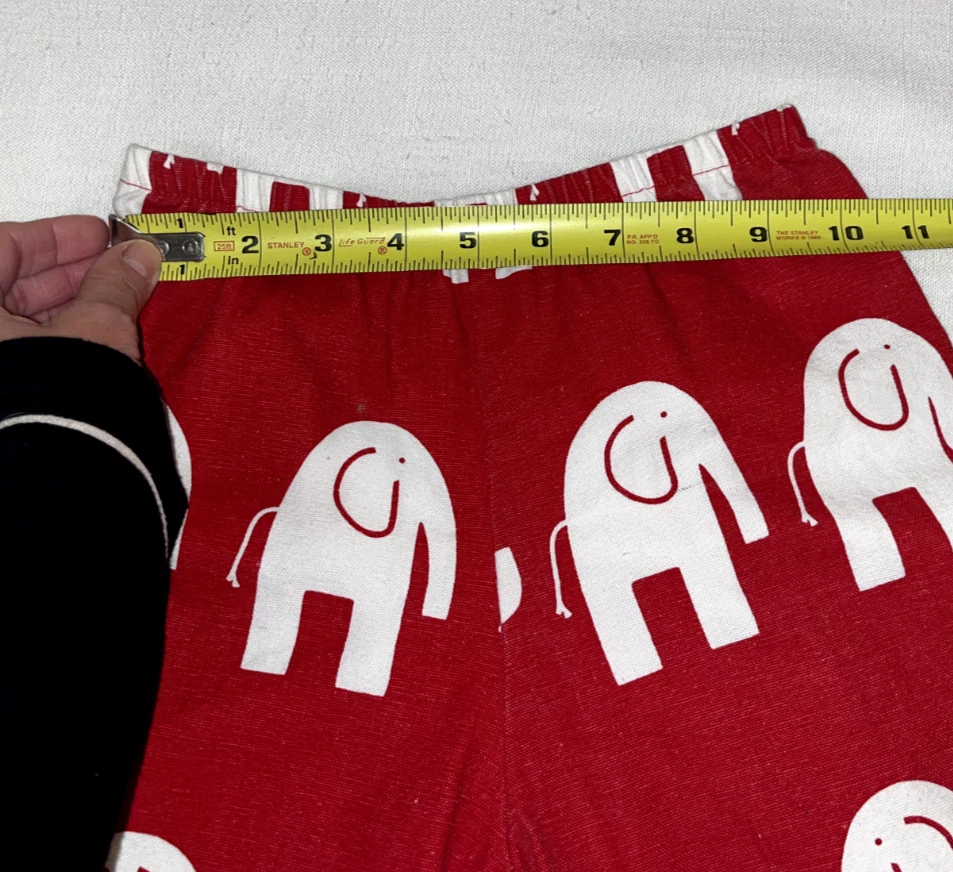 Boutique Red White Elephant Wide Leg Pants Black Dot Ruffles Girls 6 ROLL Tide - Image 4 of 4