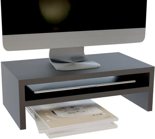 Monitor Stand 2 Tiers Computer Monitor Riser Laptop Stand Computer Stand - Black