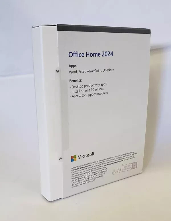 Microsoft Office Home 2024 PC or Mac Lifetime License Product No
