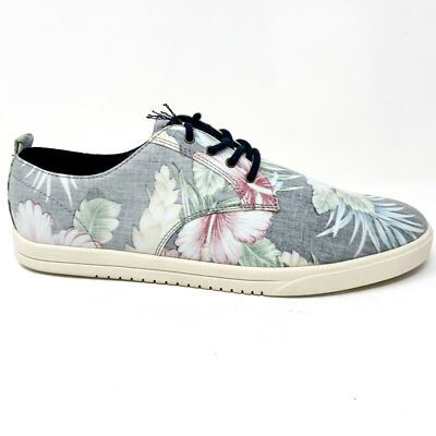 Clae Ellington Textile Black Floral Hawaiian Canvas Mens Premium Casual Sneakers