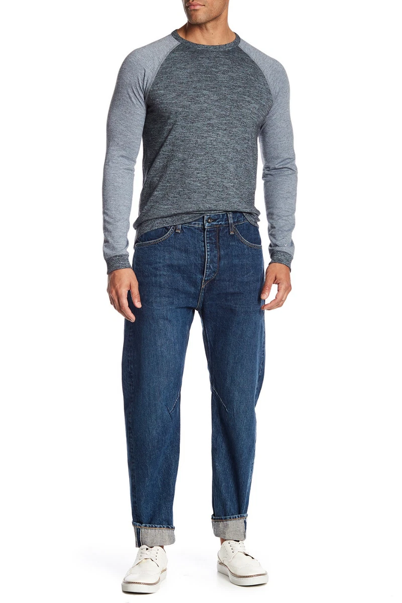 Rag Bone Engineer Mens Japanese Selvedge Denim Relaxed Tapered Jeans NEW 31x30