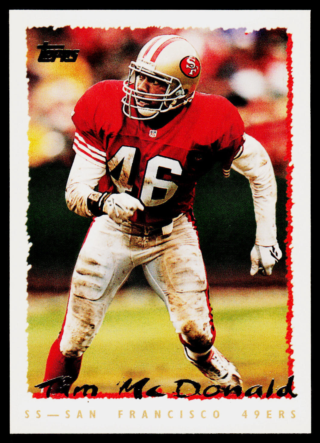 Tim McDonald, 1995 Topps, #313, San Francisco 49ers,
