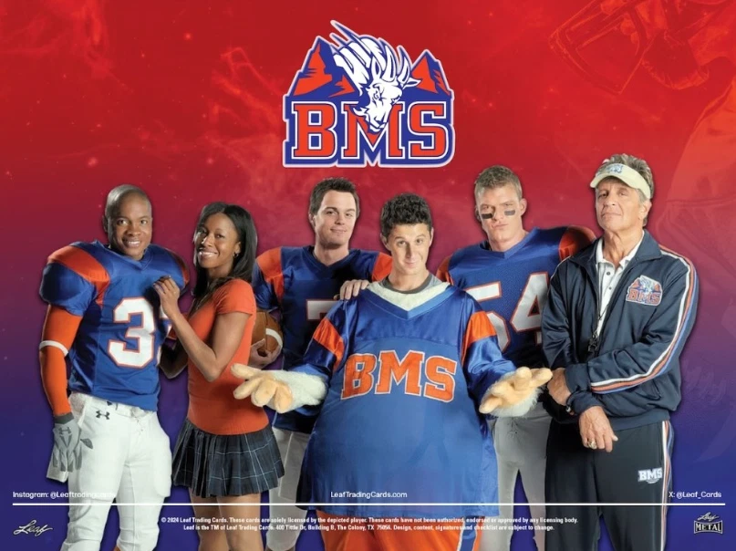 2024 Leaf Metal Blue Mountain State Football Box 5 cards per box - Image 2 of 4