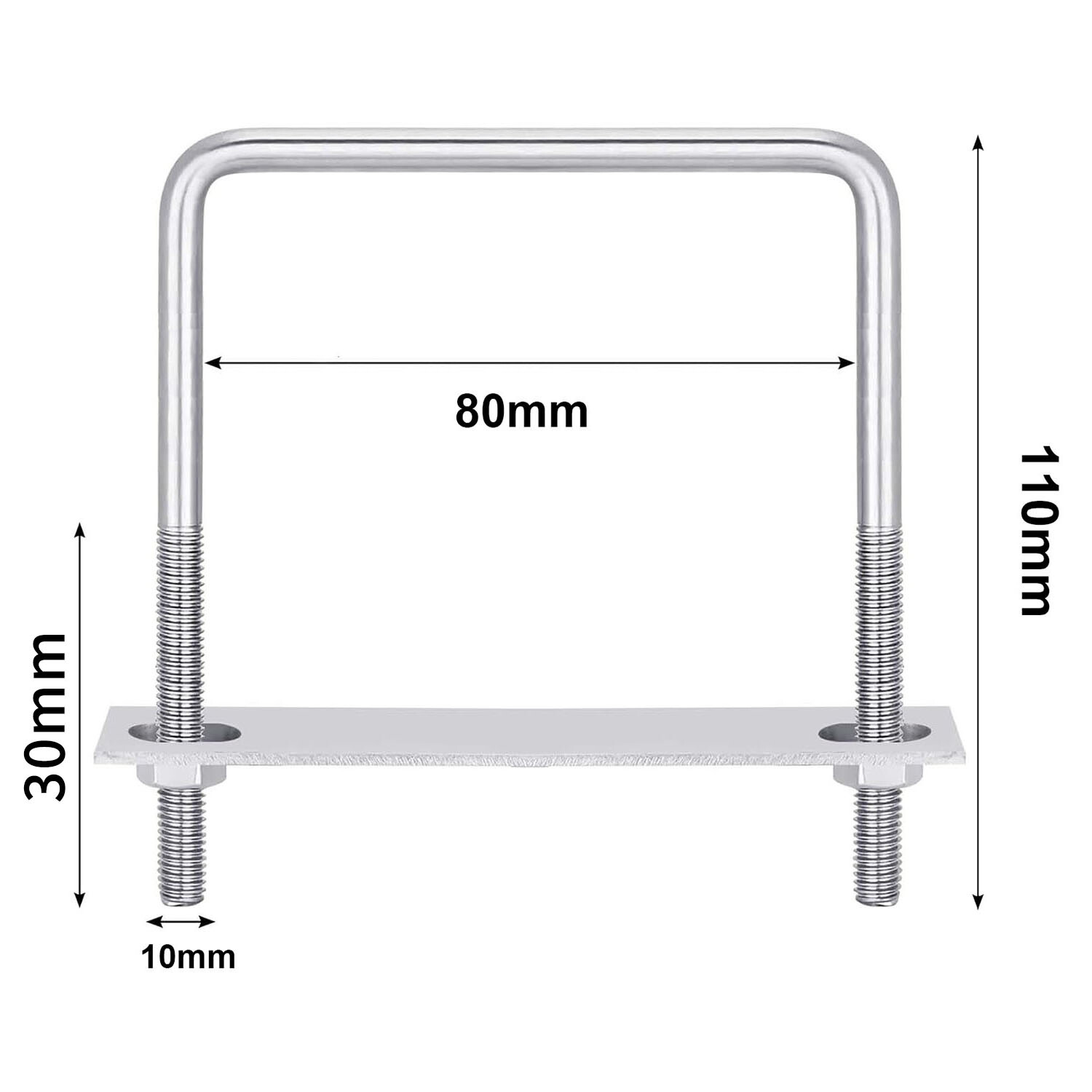 XIZONLIN U Bolzen M6 - 304 Edelstahl Bügelschrauben Mit Muttern