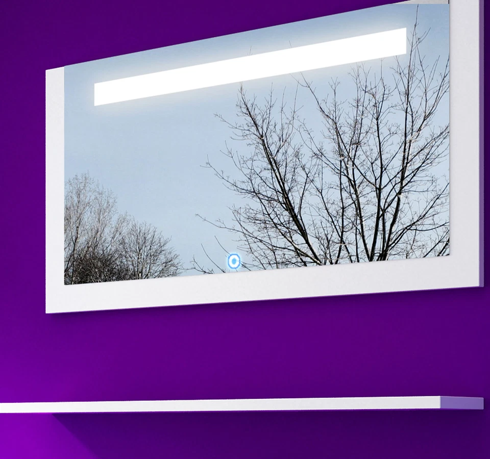 90 Badmöbel Set Weiss Komplett Hochglanz Badezimmermöbel 6 Teilige LED Bad  Weiß - Bild 4 von 4