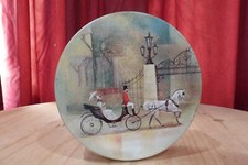 Vintage White Horse and Carriage Tin