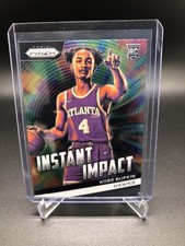 Kobe Bufkin 2023-24 Panini Prizm Instant Impact Rookie Card Insert Hawks 17 RC