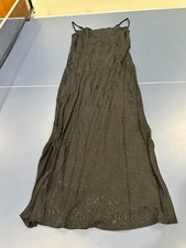 BY ANTHROPOLOGIE BLACK SLEEVELESS SLIP DRESS PULLOVER STRAP SMALL GREAT COND