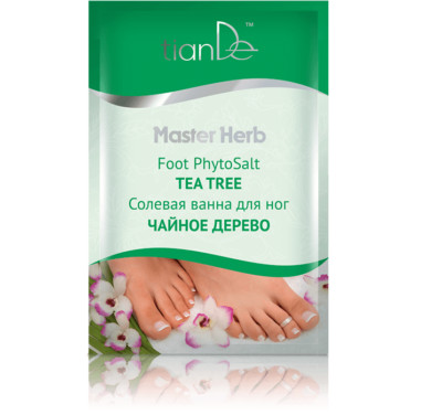 Tiande Master Kräuterteebaum Fußsalz 50g - Erfrischendes & beruhigendes Fußbad für