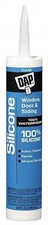 9.8 oz Dap 8641 Clear 100 Silicone Window, Door, and Siding Sealant