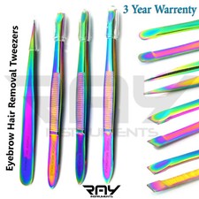 Eyelash Hair Plucking Eyebrow Hair Removal Tweezers Slanted  Round Pointed