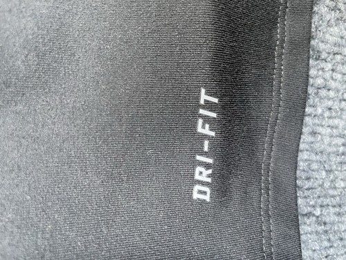 Nike Shirt Womens Medium Gray Dri Fit Mock Neck 1/4 Zip Active Top Long Sleeve - Picture 5 of 7