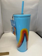 2023 ALDI Gear Crofton 24-oz. Blue Tumbler - New with tags Rainbow Retro