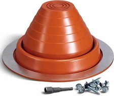 VIVIDA #3 Metal Roof Pipe Flashing Boot, Silicone Pipe Flashing Vent Boot, High 