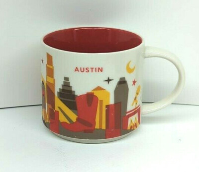 You Are Here Starbucks Coffee Mug 14 Oz Austin Texas | eBay