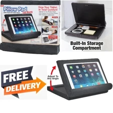 Flexible Multi Angle Built In Storage Pillow Pad Fold Away Soft Tablet Stand